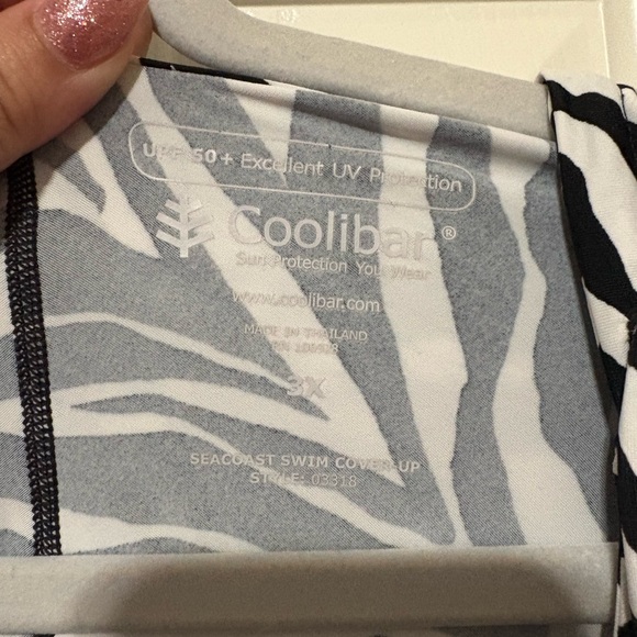 EUC Zebra Print Long Sleeve hooded coverup COOLIBAR - Picture 2 of 7